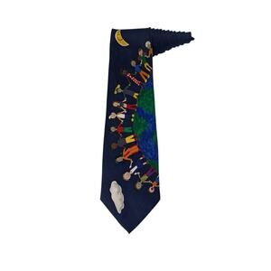 Save The Children Save Our Earth By Whitney Age 9 Novelty Necktie 100% Silk